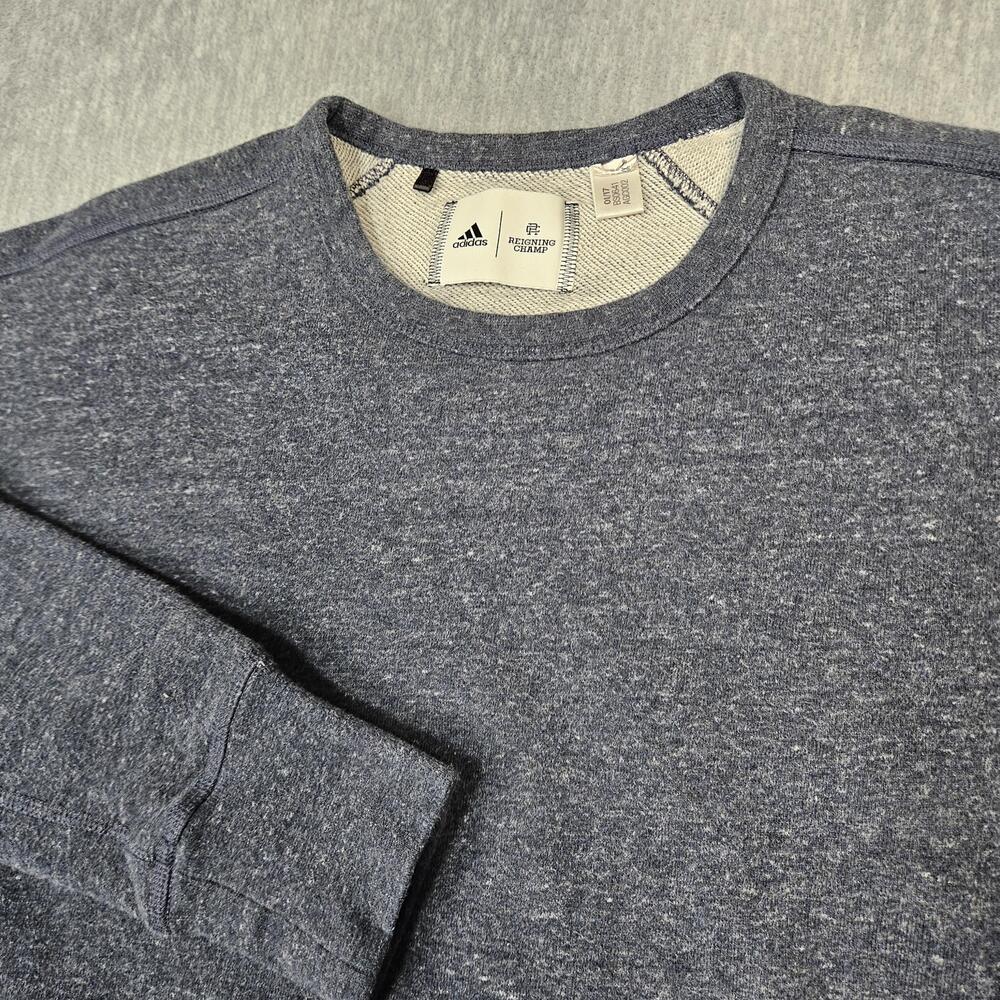Adidas X Reigning Champ Sweatshirt Mens Medium Blue Crewneck Pullover